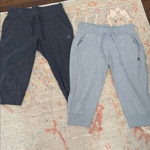 Reebok Women's Jogger Pants - Dark Gray and Light Gray